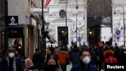 Pješačka zona u Beču, 17. novembar 2021.