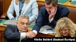 Viktor Orban în parlament, la Budapesta (imagine de arhivă).