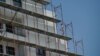 KOSOVO: Construction workers in Pristina