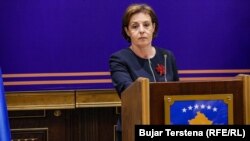 Ministrja për Punë të Jashtme dhe Diasporë e Kosovës, Donika Gërvalla.