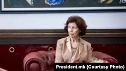 Македонската претседателка Гордана Сиљановска Давкова. 