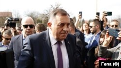 Milorad Dodik, predsjednik bh. entiteta Republika Srpska ispred Suda BiH, mart 2024. 