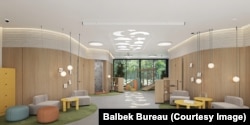 Reprezentare artistică din interiorul școlii.