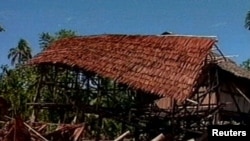 Илустрација, село во Папуа Нова Гвинеја