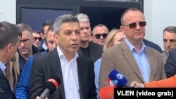 Изет Меџити и Арбен Таравари од коалицијата „Влен“.