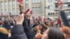Протест во Белград на кој се бара поништување на изборите, 30 декември 2023.