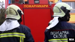 Пожарникари на терен во Скопје