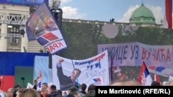 Atmosfera na skupu naprednjaka u Beogradu
