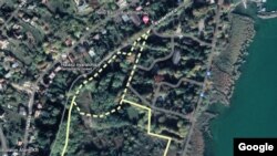 Tihany, a Kenderföldek beépítésre szánt, 5,4 hektáros része. Forrás: HKK Civil Társaság