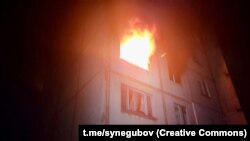 Наслідки влучання уламків російської ракети в Харкові