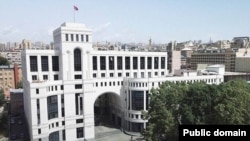 Armenia - The Armenian Foreign Ministry building in Yerevan.