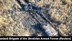 Підбита російська бронетехніка біля міста Вугледар на Донеччині, Україна, 5 листопада 2023 року