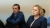 Pavel Gîrleanu și Irina Lozovan, la una din ședințele de la Judecătoria Buiucani.