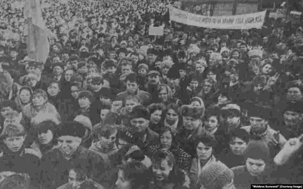 "Moldova Suverană", 14 decembrie 1993, protest împotriva condamnării grupului Ilaşcu