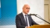 Péterfalvi Attila, a Nemzeti Adatvédelmi és Információszabadság Hatóság elnöke beszédet mond Budapesten 2019. december 5-én