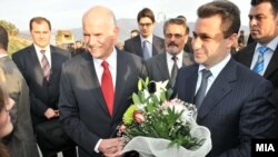 Груевски и Папандреу на првата средба во Преспа 