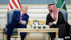 Presidenti i Shteteve të Bashkuara të Amerikës, Donald Trump, dhe princi i Kurorës i Arabisë Saudite, Muhammad bin Salman. 