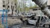 UKRAINE -- Consequences of the Russian attack on Dnipro. April 17, 2025