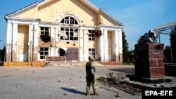 Площадь в Судже, август 2024