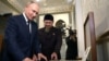 Рамзан Кадыров во время визита Владимира Путина в Грозный, 20 августа 2024 года