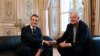 Емануел Макрон и Мишел Барние, 31 јануари 2020 год