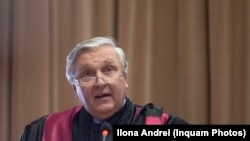 Profesorul Mircea Beuran la inaugurarea anului universitar 2019-2020 la Universitatea "Carol Davila"