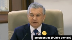 Президент Узбекистана Шавкат Мирзияев на внеочередном арабо-исламском саммите в Эр-Рияде, 11 ноября 2024 года. (Фото president.uz).