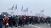 Підприємці на Львівщині вийшли на протест і на деякий час перекрили рух на міжнародних трасах