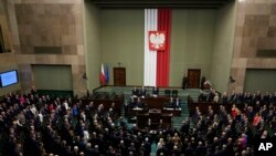 A lengyel parlament alsóházának ülése