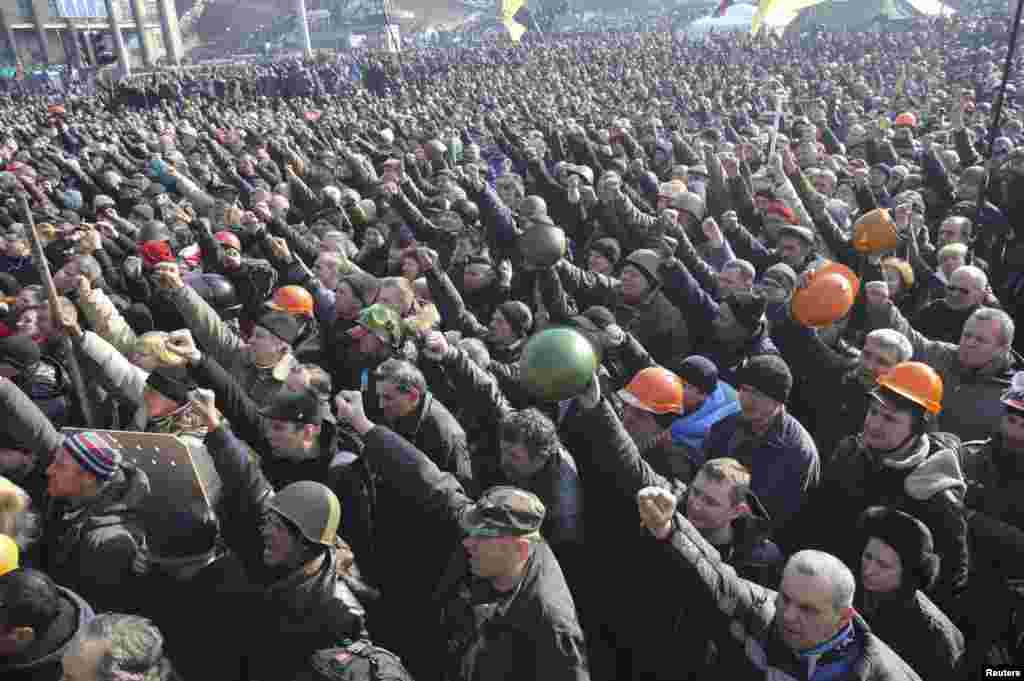 Майдан посилюється. Київ, 21 лютого 2014 року