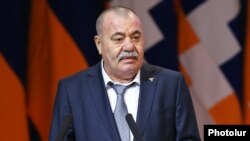 Armenia - Retired General Manvel Grigorian speaks at a congress of the Yerkrapah Union in Yerevan, 18 February 2017.