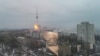 Turnul de televiziune de la Kiev a fost lovit de o rachetă rusească, 1 martie 2022.