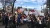 Protest ispred Narodne skupštine Srbije u Beogradu 10. aprila 2021, na kojem se okupilo više hiljada ljudi sa zahtevom da se obustave svi projekti štetni po životnu sredinu, kao i da se propisi usklade sa najvišim ekološkim standardima.
