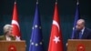 Ýewropa Komissiýasynyň prezidenti Ursula fon der Leýen we Türkiýäniň prezidenti Rejep Taýyp Erdogan. 2024-nji ýylyň dekabr aýy, Ankara