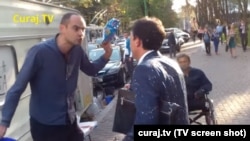 Andrei Donică și ministrul de finanțe Octavian Armașu