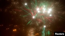 Салют у Новы год 2018, калі адбыліся выбухі