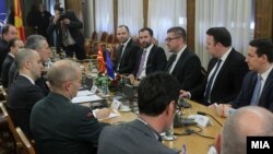 Архива: Генералниот секретар на НАТО Јенс Столтенберг и претседателот на ВМРО-ДПМНЕ Христијан Мицкоски во Скопје.