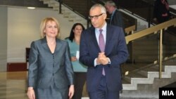 Средба на вицепремиерката за европски прашања Теута Арифи со Директорот на генералниот директорат за проширување на Европската комисија, Стефано Санино
