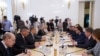 Fostul ministru de externe Nicu Popescu și ministrul de externe rus Serghei Lavrov, Moscova, 11 septembrie 2019