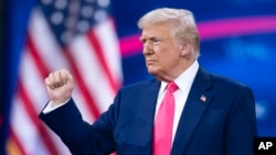 Donald Trump amerikai elnök a Konzervatív Politikai Akció Konferencián (CPAC)