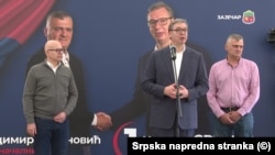 Presidenti i Serbisë, Aleksandar Vuçiq, gjatë një vizite në Zajeçar, 31 maj 2025. 