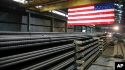 Tije de oțel produse la fabrica Gerdau Ameristeel din St. Paul, Minnesota (imagine de arhivă).