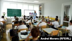 Liceul Vasile Alecsandri din Ungheni, una dintre instituțiile care vor folosi cataloagele electronice.