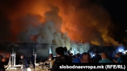 Пожарот во модуларната ковид болница во Тетово