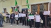 Protest ispred Ambasade BiH u Beču, krajem oktobra, odakle je čečenska dijaspora tražila da BiH ne isporuči Rusiji Selimu Khadisovu.