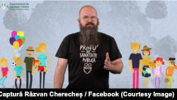 Profesorul Răzvan Chereches realizează clipuri video în care prezintă informații de sănătate publică bazate pe recomandările specialiștilor.