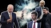 Колаж със снимки на премиера Росен Желязков и лидерите на „Възраждане“, МЕЧ и „Величие“ – Костадин Костадинов, Радостин Василев и Ивелин Михайлов.