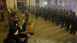 VIDEO Protest la București după respingerea candidaturii lui Călin Georgescu