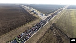 Drugi dan studentskog marša iz Beograda do Novog Sada