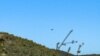 Kosovo: Serbian planes are seen near the border with Kosovo in Jarinje 
